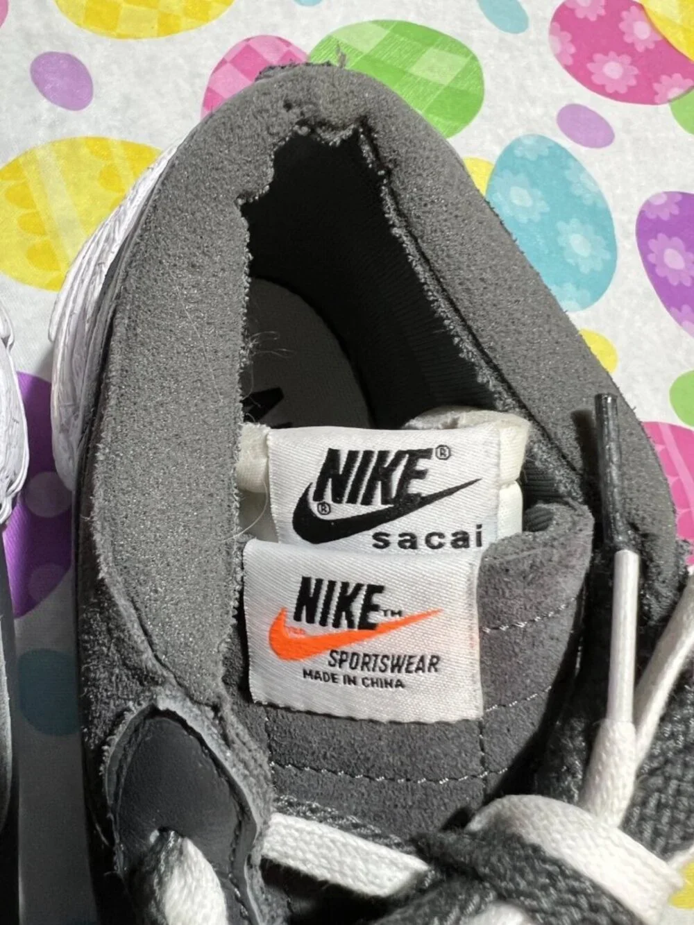 Nike x Sacai Blazer Low Iron Grey / White DD1877-002 Men’s 11 (Pre-Owned) NO BOX